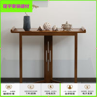 苏宁放心购玄关台客厅玄关桌现代简约家用新中式供桌靠墙隔断条案竹制置物架简约新款