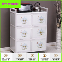 苏宁放心购铝合金水晶钢化玻璃柜餐边柜碗柜茶水柜碗橱储物小柜子简易厨柜简约新款