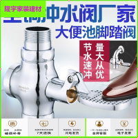 苏宁放心购厕所脚踏阀 脚踩式脚踏式冲水阀 蹲便器冲洗阀开关大便池延时阀简约新款