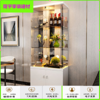 苏宁放心购酒柜靠墙现代简约餐厅柜子客厅柜子家用玻璃柜红酒展示柜小酒柜柜简约新款