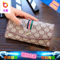 欧美时尚真皮长款钱包女士2018新款大容量牛皮钱夹卡包手拿包