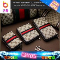 织带布艺小卡包男女卡套女式多卡位欧美拉链风琴零钱包包邮