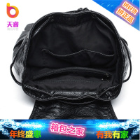 双肩包女2018新款韩版潮大容量羊纹软皮书包休闲旅行时尚女士背包