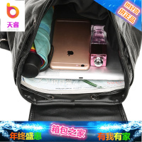 羊皮双肩包女真皮2018新款韩版百搭时尚软皮女士背包女出游双肩包