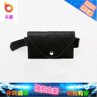 腰包女2018新款秋冬豹纹包马毛胸包韩国东大kumayes包小腰带包