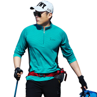 公牛欢腾2020户外男式速干衣长袖T恤防晒衣透气吸汗休闲衣秋衣