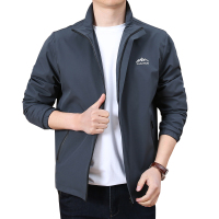 公牛欢腾2020外套男秋季大码宽松男装夹克男休闲中年户外弹力茄克衫男潮