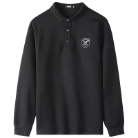 公牛欢腾2020秋季大码厚款宽松长袖T恤男时尚简约休闲男装翻领POLO衫潮