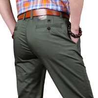 公牛欢腾2020秋季薄款男士直筒宽松商务休闲裤弹力精梳棉免烫中青年休闲长裤潮