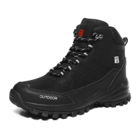 公牛欢腾冬季男鞋加绒保暖棉鞋2020新款东北大棉鞋防水防滑户外爬山徒步鞋