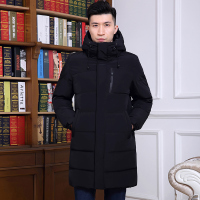 公牛欢腾2020中老年人保暖棉衣男中长款加厚大码连帽爸爸冬装外套中年休闲棉袄