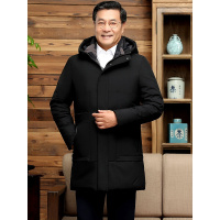 公牛欢腾2020中老年加厚棉服男士2020冬季中年人40岁50爸爸冬装爷爷装连帽外套