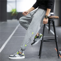 公牛欢腾2021男士运动裤春秋款休闲长裤子新款潮流宽松春季百搭抽绳束脚卫裤男