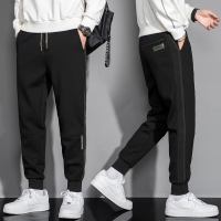 公牛欢腾2021运动裤男春秋季宽松休闲长裤束脚裤韩版潮流针织裤子男士潮牌卫裤