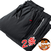 公牛欢腾2021羽绒棉裤子男士冬季加厚外穿大码休闲宽松中老年人东北户外防寒裤