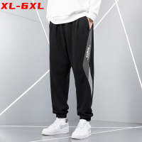 公牛欢腾2021大码青少年裤子男秋季新款宽松胖子休闲运动裤加肥加大男装长裤潮