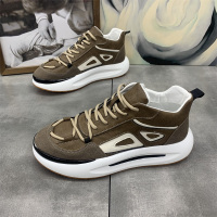 公牛欢腾2021男士秋冬季皮面新款松糕软底户外运动老爹鞋韩版潮流百搭男鞋