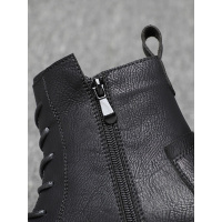 公牛欢腾2021马丁靴男款复古英伦风工装靴冬季高帮鞋黑色厚底拉链靴子中筒男靴