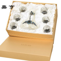 鼎亨LUXURY珐琅彩酒杯北欧风情红酒杯高脚杯子创意葡萄酒杯醒酒器