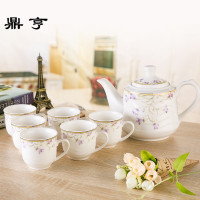 鼎亨陶瓷家用茶壶套装婚庆茶具杯具大容量耐热泡茶壶冷水壶凉水壶