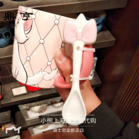 鼎亨上海国内 玛丽猫刻画带勺马克杯陶瓷杯水杯牛奶咖啡杯