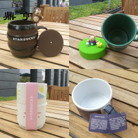 鼎亨马克杯子夏季游乐园粉色小熊猫咪热变茶杯办公室咖啡水杯女