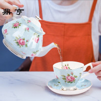 鼎亨欧式咖啡杯套装咖啡壶套具家用陶瓷红茶杯骨瓷英式下午茶茶具