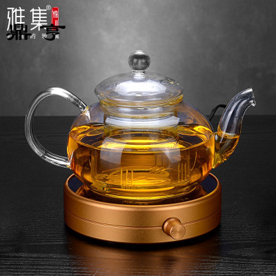 鼎亨茶壶保温套装耐高温泡茶杯茶具 玻璃茶壶过滤茶具恒温宝