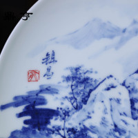 鼎亨长物居景德镇瓷器装饰盘水果盘点心盘西餐盘子10寸平盘名家陶