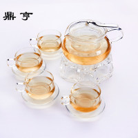 鼎亨耐高温玻璃茶具套装整套花茶具办公室花茶壶玻璃水壶煮冲茶