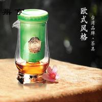鼎亨台湾76加厚耐热玻璃红茶杯 飘逸杯 玻璃内胆红茶茶具红茶哨子