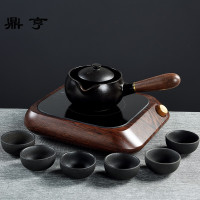 鼎亨 耐热玻璃茶具电陶炉煮茶家用黑茶普洱蒸茶器泡茶壶烧水套装