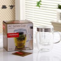 鼎亨铁观音茶具 450ML 耐热玻璃过滤茶具冲茶器泡茶壶带把手内胆