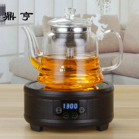 鼎亨 蒸茶壶耐热高温玻璃茶具蒸茶器黑茶普洱加厚电陶炉煮茶器
