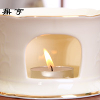 鼎亨|欧式花茶壶花茶茶具套装蜡烛加热玻璃陶瓷煮下午茶茶壶茶杯