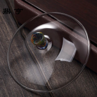鼎亨耐热功夫茶玻璃盖碗盖杯 手抓壶三才杯小号 泡茶碗茶具零配茶