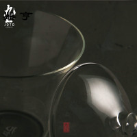鼎亨 手工吹制玻璃盖碗耐高温功夫茶具盖杯日式茶道器具茶杯水杯