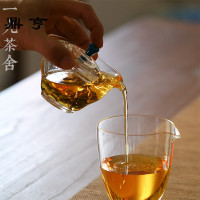 鼎亨日式纯手工玻璃三才盖碗茶杯 茶碗 大号透明功夫茶具复古家用