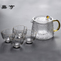 鼎亨 耐热玻璃水波纹煮茶壶 玻璃煮茶器家用茶具