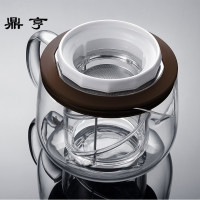 鼎亨玻璃茶具耐高温茶壶泡茶壶家用过滤花茶壶第二代得意壶