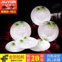 鼎亨景德镇瓷器餐具骨瓷盘子6个套装 餐桌厨房用品 乔迁