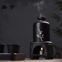 鼎亨2019温酒器黑色热酒器日式酒杯烫酒壶家用酒盅陶瓷煮酒器白酒