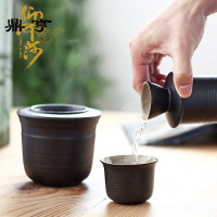 鼎亨陶瓷温酒器烫酒壶家用酒具套装中式热暖酒壶白酒清酒黄酒杯