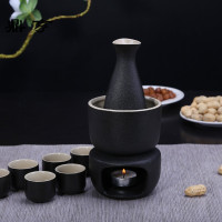 鼎亨温酒器烫酒壶家用热暖酒壶陶瓷黄酒白酒杯分酒器套装小酒盅清