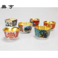鼎亨日本 箔一 九谷烧 金箔陶瓷茶杯 酒杯 杯子 清酒杯 礼品