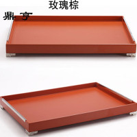 鼎亨新中式样板房客厅书房酒柜酒具卫生间混搭装饰摆件黑金果盘茶