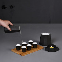 鼎亨温酒器热酒器日式酒杯烫酒壶家用酒盅陶瓷煮酒器白酒清酒黄酒