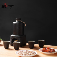 鼎亨温酒器仿古热酒具日式酒杯烫酒壶家用酒盅陶瓷煮酒器白酒清酒