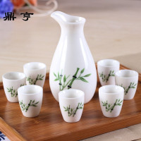 鼎亨日式白酒清酒陶瓷酒具套装温酒器烫酒壶小酒杯酒盅分酒器黄酒