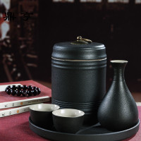 鼎亨陶瓷半斤温酒器温酒壶酒具套装烫酒壶家用分酒器白黄酒酒杯暖